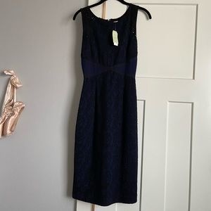 Moulinette Soeurs Black and Blue Lace Dress